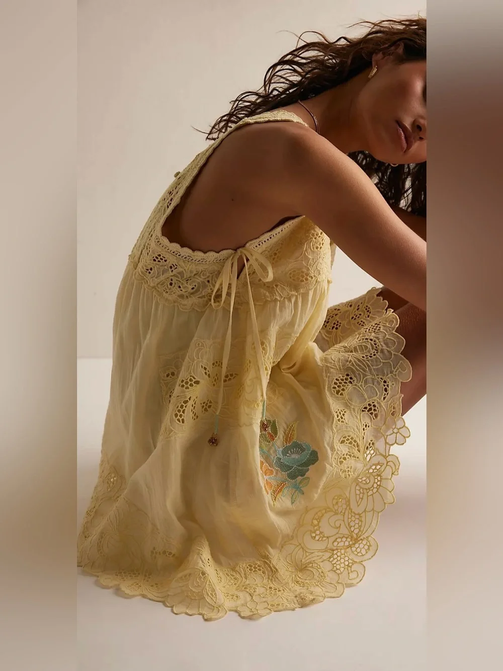 NWT Free People FP Intimately Eye Catcher Bloomsie Romper - Double Butter S M L